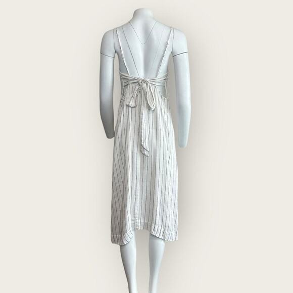 EUC | Avec Les Filles | Striped Midi Dress | White | XL - Picture 4 of 13